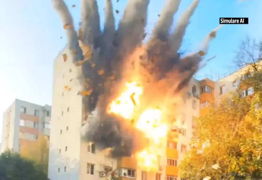 MOMENTUL EXPLOZIEI CATASTROFALE DIN RAHOVA, RECREAT DE REALITATEA PLUS 