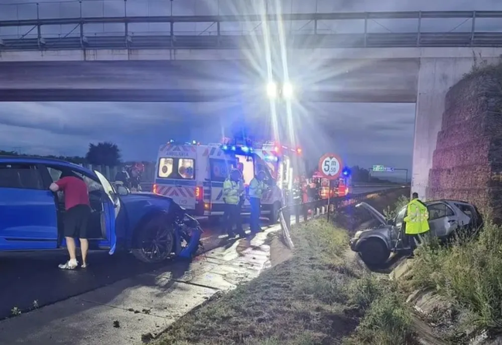 Accident pe Autostrada Vestului, în zona Aurel Vlaicu
