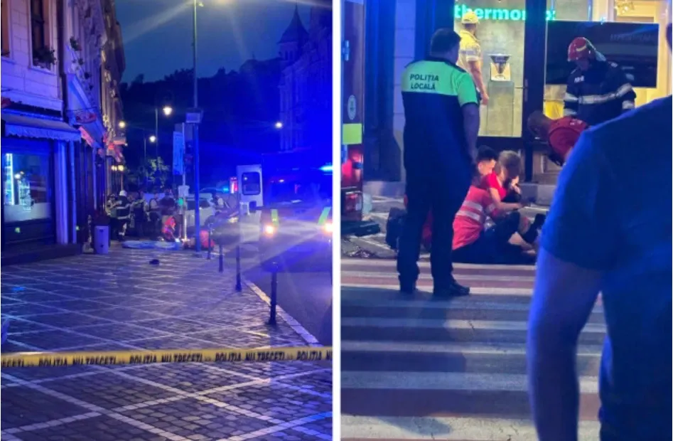 Brașov: A treia victimă a accidentului din centrul orașului - în stare gravă, pe secția ATI a SCJU