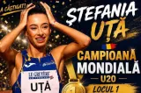 Atletism: Alexandra Ștefania Uță, medaliată cu aur la Mondialele U20 în proba de 400 m garduri
