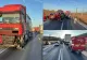 Trafic blocat pe DN 1, în județul Sibiu. Un bărbat și o fetiță, răniți după ce două autoturisme și un TIR s-au ciocnit