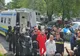 Stare de asediu la Tribunalul Constanța. Zeci de mascați păzesc clădirea în timpul procesului unui clan interlop care a terorizat orașul — FOTO/VIDEO